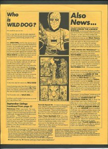 DC Releases Promotional Flyer #40  / Silverblade /  September 1987