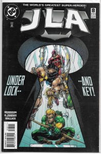 JLA (vol. 1, 1997) #  8 FN/VF Morrison/Oscar Jimenez, Green Arrow, Key