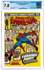 The Amazing Spider-Man #121 (Marvel, 1973) CGC Graded 7.0 Death of Gwen Sta...