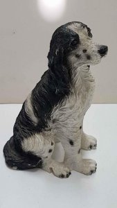 Figura de perro resina: Springer Spaniel ingles 9x6 cm