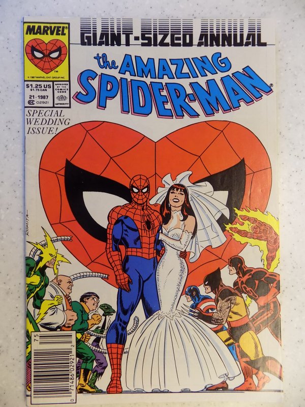 AMAZING SPIDER-MAN ANNUAL # 21 SPIDEY AND MJ WEDDING MARVEL ACTION ADVENTURE 