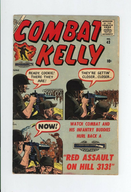 COMBAT KELLY #43 FN 5.5 - VERY RARE: Only 1 on CGC - 1957 ATLAS WAR