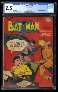 Batman #35 CGC GD+ 2.5 Catwoman dons New Costume!