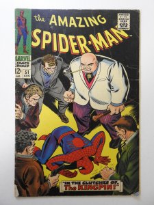 The Amazing Spider-Man #51 (1967) VG Cond moisture stain, 1/2 in spine split