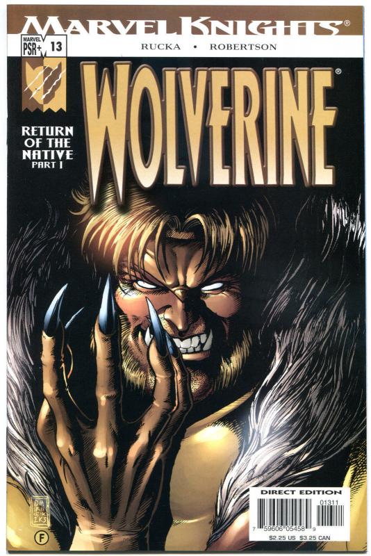 WOLVERINE #13, NM+, X-men, Sabretooth, Rucka, 2003, more in store