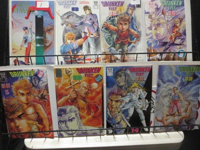 Manga Comics Lot of 43 Jademan Blood Sword Drunken Fist Oriental Heroes Buddha