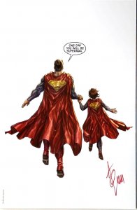 SUPERMAN SON OF KAL-EL #1 ALAN QUAH WHITE VIRGIN VARIANT SIGNED ALAN QUAH DC NM.