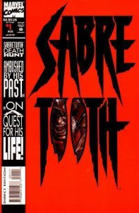 Sabretooth #1 Comic Book - Marvel Die Cut Cover!