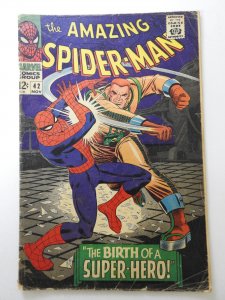 The Amazing Spider-Man #42 (1966) Marvel's Web Slinger! Solid VG- Condit...