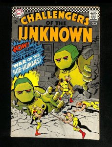 Challengers Of The Unknown #54 War of the Sub-Humans!