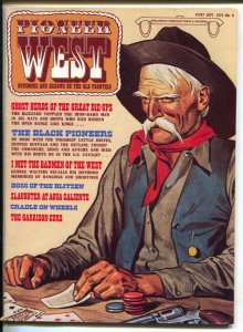 Pioneer West 9/1974-Century-card game cover-badmen of the west-Black pioneers...