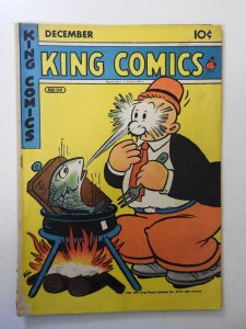 King Comics #128 (1946) GD 2 centerfold wraps detached, chew bottom left of book