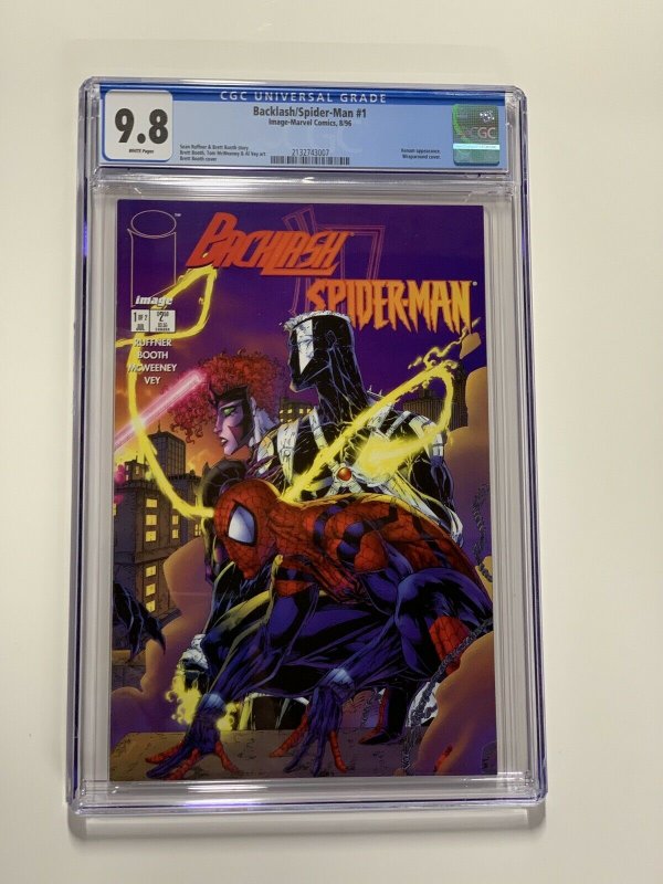 Backlash / Spider-man 1 Cgc 9.8 White Pages Marvel Image 1996