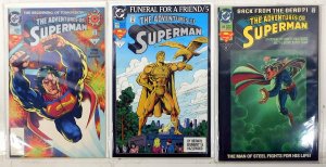 Adventures of Superman Lot of 3 #0, 499, 500 (1994) DC Comics 1st Print