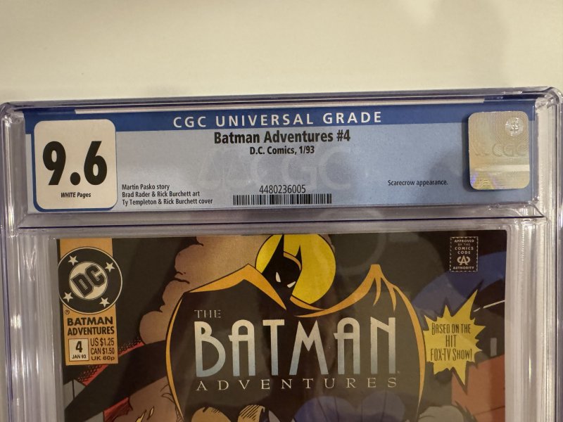 BATMAN ADVENTURES #4 CGC 9.6 (1993)