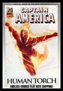 Captain America #46 (2009) GA Human Torch Variant Cover! / GMA3