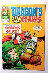 Dragon's Claws #5 (1988) Marvel 1st Print Comic Book
