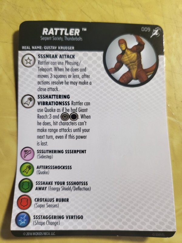 HeroClix: Superior Foes of Spider-Man #9 Rattler