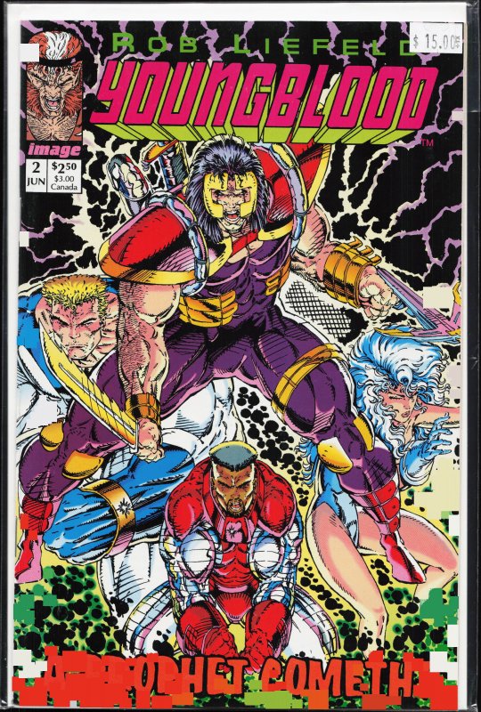 Youngblood #2 Cover B (1992) Youngblood [Key Issue]