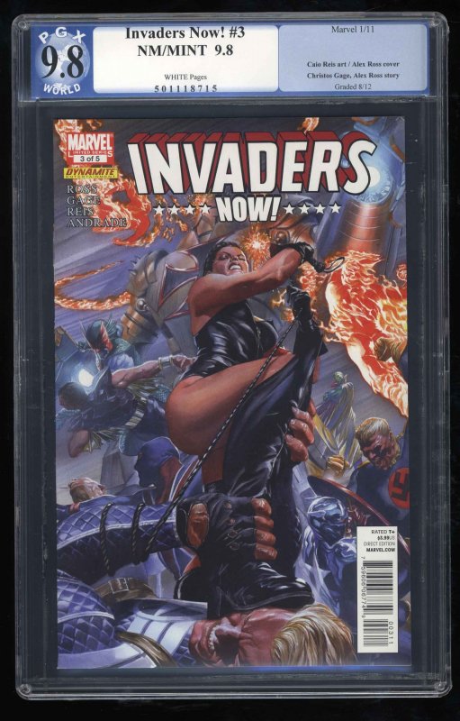 Invaders Now! #3 PGX NM/M 9.8 White Pages