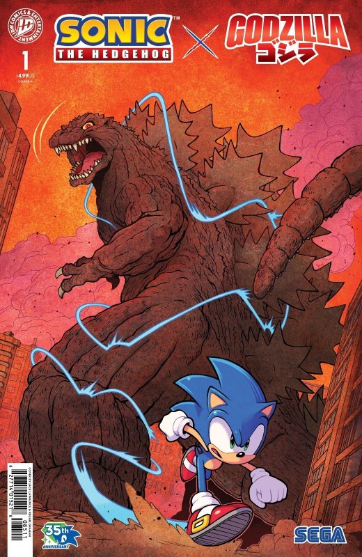 Sonic the Hedgehog x Godzilla #1 COVER BUNDLE Covers A Thru E PRESALE