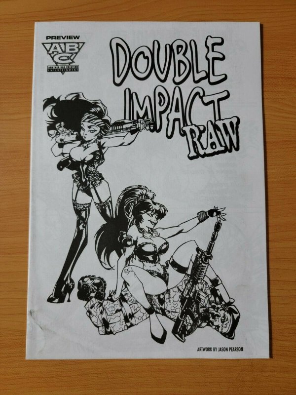 Double Impact Raw Preview Ashcan Promo #1 ~ NEAR MINT NM ~ 1997 ABC Comics