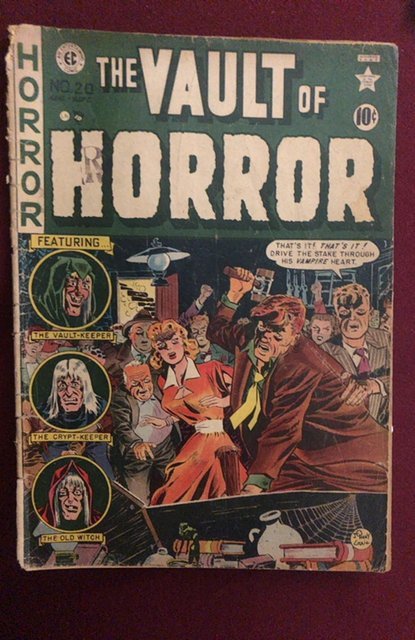 Vault of Horror #20 (1951)detached, complete Craig Cover