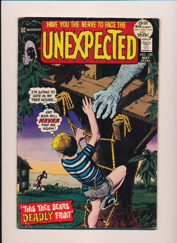 DC The UNEXPECTED #135 Have you the nerve to face the UNEXPECTED VG/F (SRU642)