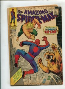 AMAZING SPIDER-MAN #57 (3.0) KAZAR!! 1968