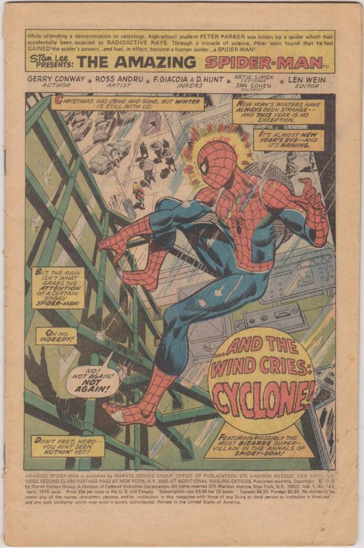 Amazing Spider-Man #143