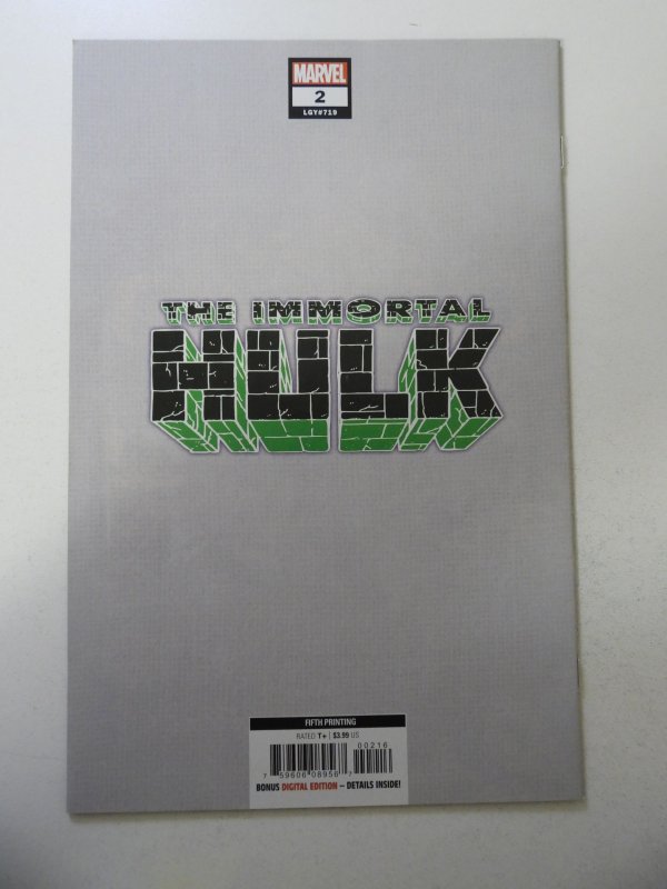 The Immortal Hulk #2 Fifth Print Cover B (2018) NM- Condition