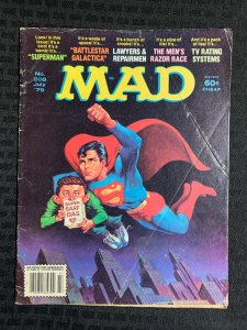 1979 MAD Magazine #208 GD 2.0 Superman Parody / Alfred E Newman