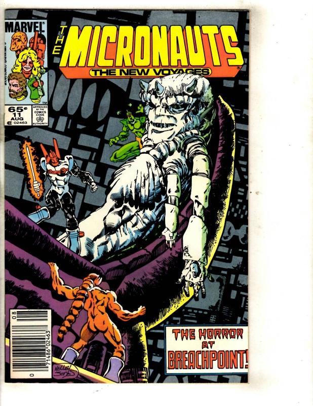 11 The Micronauts The New Voyages Marvel Comics #1 2 3 4 5 6 7 8 9 10 11 WS5