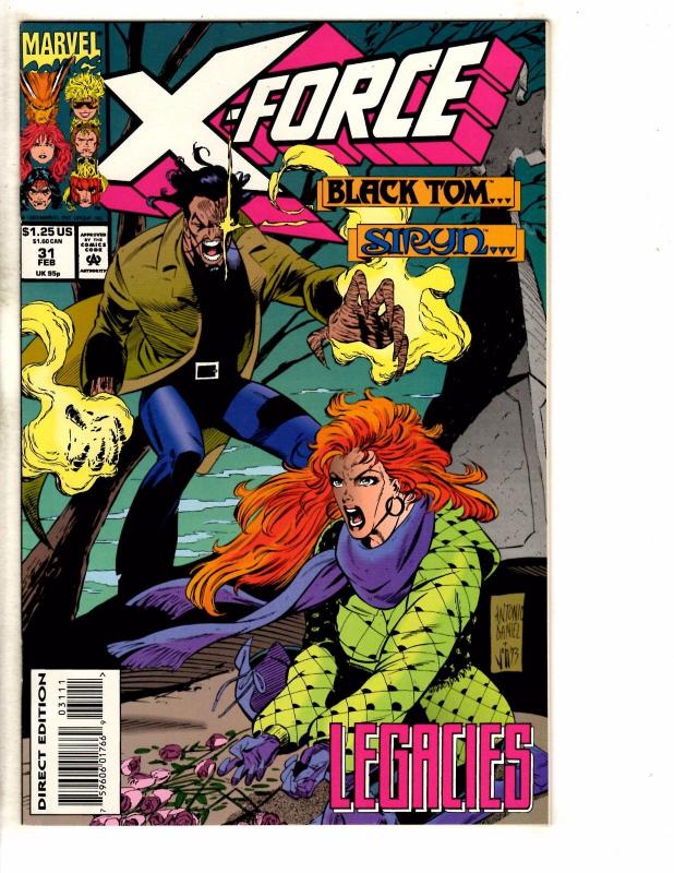 Lot Of 12 X-Force Marvel Comic Books # 31 32 33 34 35 36 37 39 40 41 42 43 J257