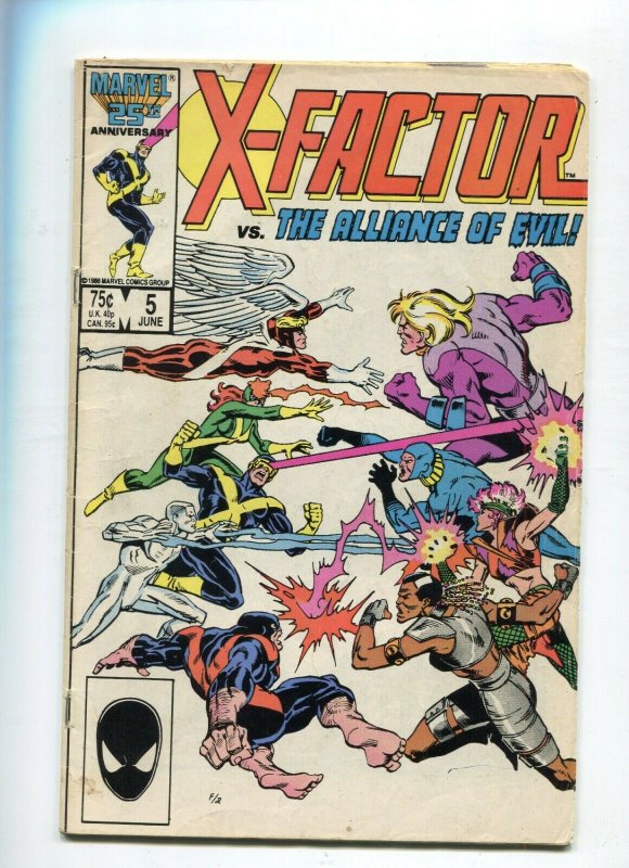 X-Factor 5 VG 1st Cameo of Apocalypse