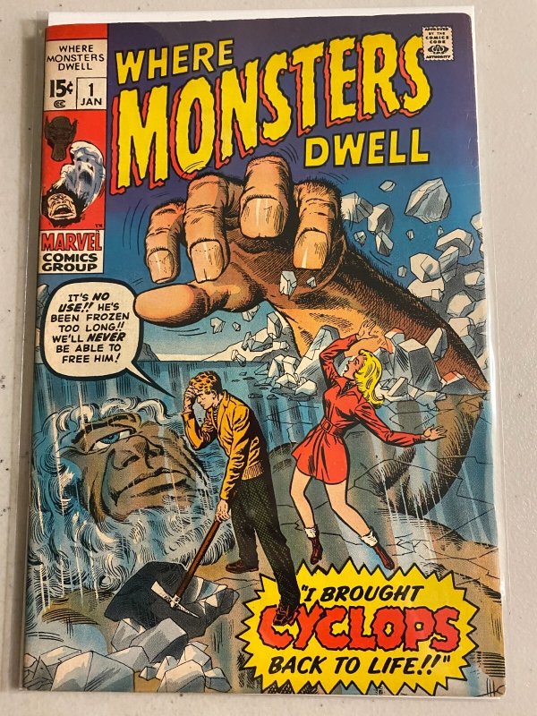 Where Monsters Dwell #1 Marvel (6.5 FN+) (1970)