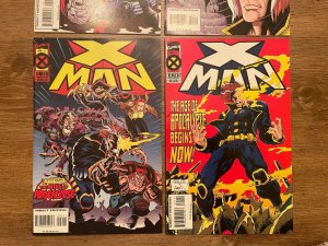 Lot Of 4 X-Man Marvel Comic Books # 1 2 3 4 X-Men Wolverine Apocalypse 11 J819