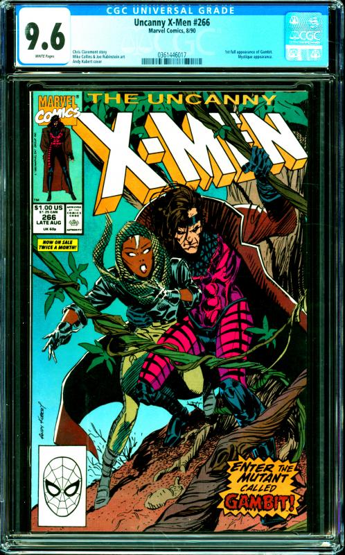 Uncanny X-Men #266 CGC Graded 9.64 1st Gambit, Mystique App.
