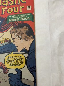 Fantastic Four #22 (1964) 1 st moleman cover 2nd appc