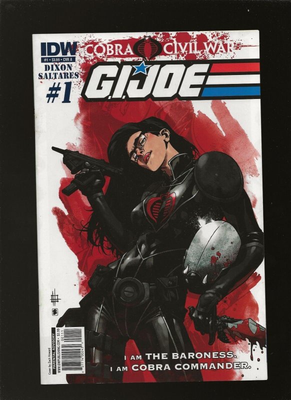 GI JOE #1 Baroness Cover a Cobra Civil WAR (2Nd IDW Series ) Volume 5 ...