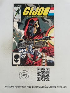 G.I. Joe # 43 NM- Marvel Comic Book Baroness Duke Snake Eyes Cobra Destro 9 J219