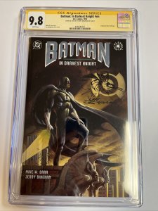 Batman In Darkest Knight (1994) #NN (CGC 9.8 WP)  Signed Sketch (Batman) Bingham