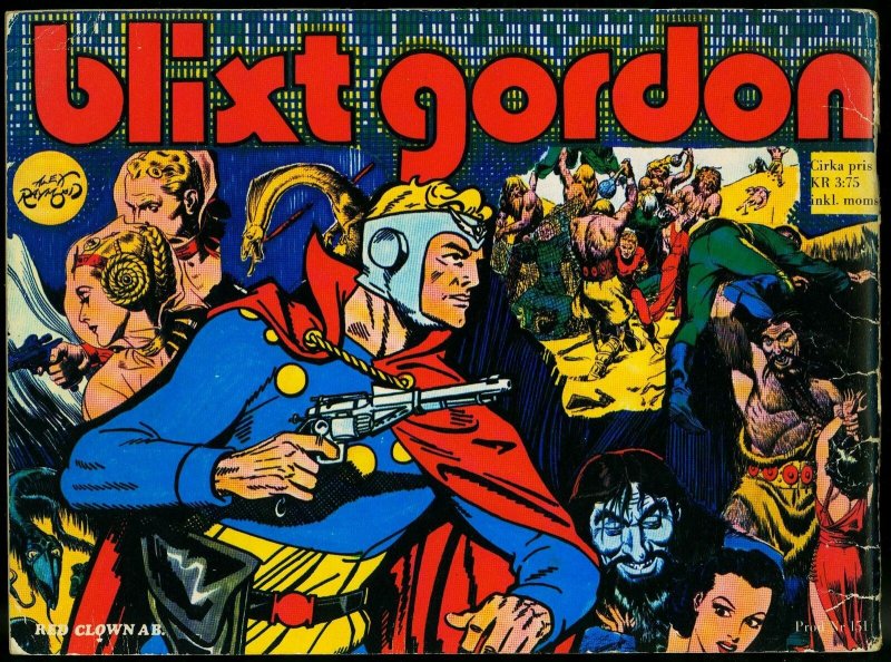 Blixt Gordon - Flash Gordon Swedish reprints- Alex Raymond VG