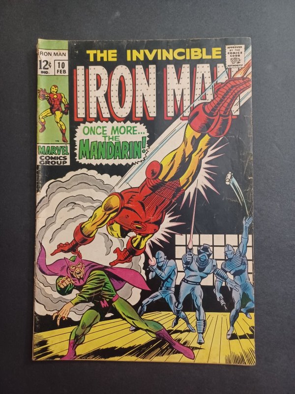 The Invincible Iron Man #10 - Mandarin - 1969 - VG
