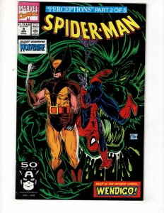 Spider-Man #9 (VF+) 1991 WOLVERINE Appearance Todd McFarlane / ID#039-A