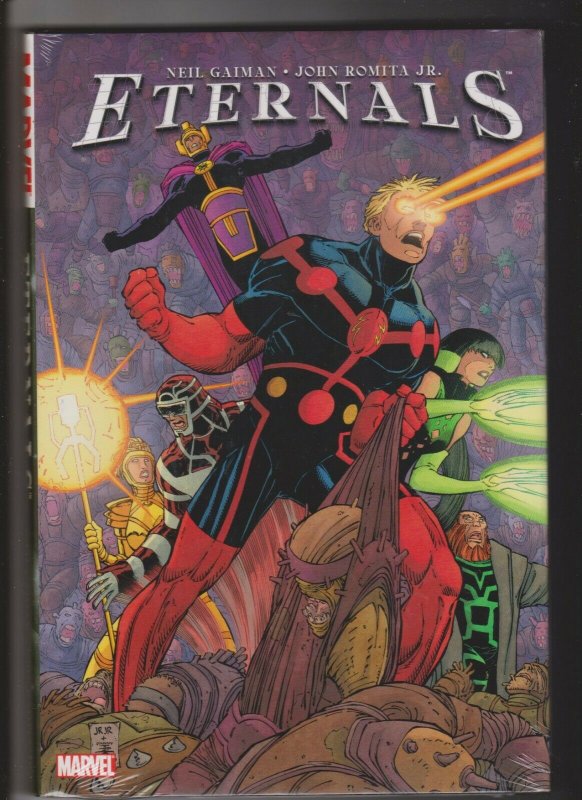 ETERNALS by Neil Gaiman & John Romita JR 2007 SEALED  HARDCOVER MARVEL COMICS