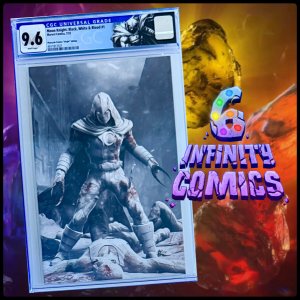 MOON KNIGHT: BLACK, WHITE & BLOOD 1 CGC 9.6 ? BJÖRN BARENDS VIRGIN 1ST APP