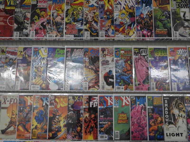 Huge Lot 130+ Comics W/ Wolverine, X-Men, Spider-Man+ Avg VF Condition!