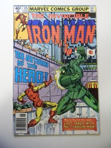 Iron Man #135 (1980) VG+ Condition centerfold detached at one staple