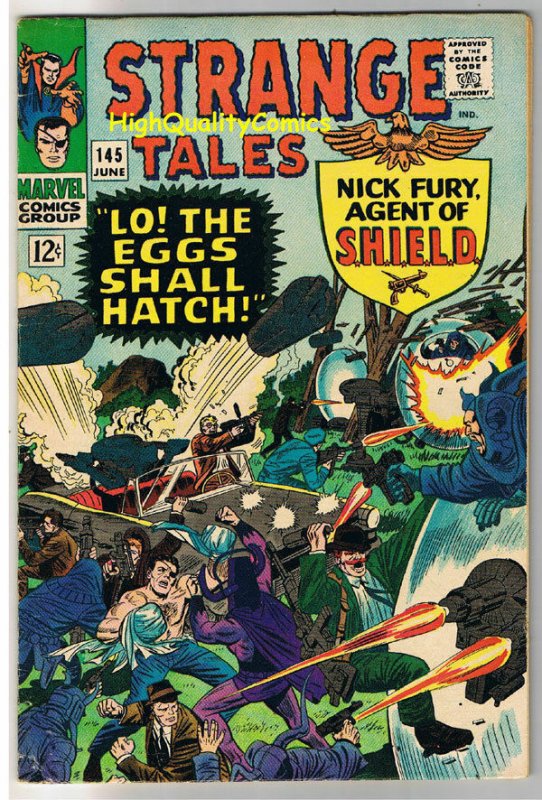 STRANGE TALES #145, FN+, Nick Fury, Jack Kirby, 1951, more in store, Silver age